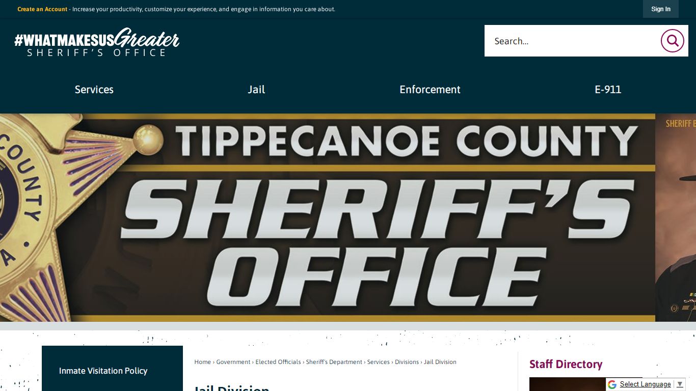 Jail Division | Tippecanoe County, IN